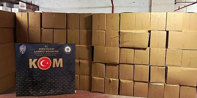  Bursa’da rekor kaçak makaron operasyonu