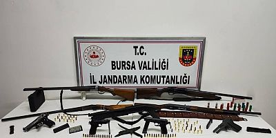  Bursa'da ruhsatsız silah operasyonu