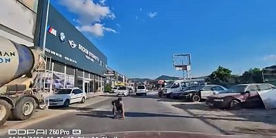 Bursa’da saniyelerle ölümden döndü!