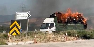 Bursa’da şaşkına çeviren görüntü; Yola böyle devam etti