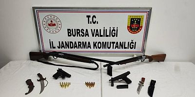 Bursa'da silah operasyonu: 2 gözaltı