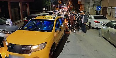 Bursa'da silah sesleri paniğe neden oldu; Taksi didik didik arandı