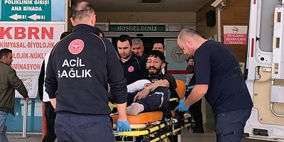 Bursa’da spiralle demir sac kesimi yapan gencin şanssız anı!