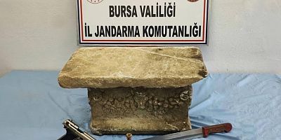 Bursa'da tarihi eser kaçakçılarına Jandarma 'dur' dedi