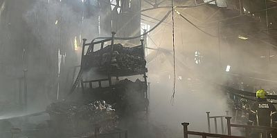 Bursa’da tekstil fabrikasında korku dolu anlar
