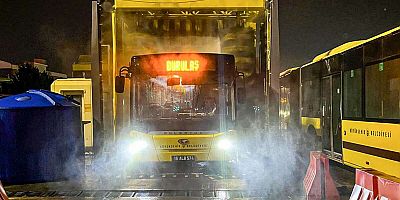 Bursa’da toplu taşıma araçlarına bayram temizliği!