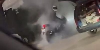 Bursa'da vurdumduymaz motosiklet sürücüsünün yaptığına bakın!