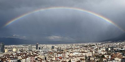 Bursa'da yağmur sonrası görsel şölen!