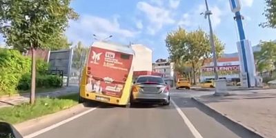 Bursa'daki bu kazada şans eseri yaralanan olmadı!