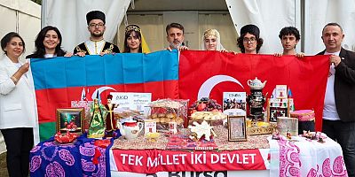 Bursa'daki Gastronomi Festivali'nde Azerbaycan rüzgarı!