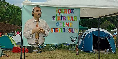 Bursa Harmancık’taki Vosvos Buluşmasında tartışma yaratan afiş
