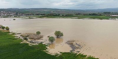 Bursa İnegöl'de taşkın: 500 dekar arazi sular altında