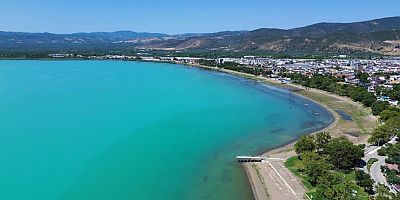 Bursa İznik Gölü’nden kartpostallık görüntüler