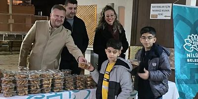 Bursa Nilüfer'de berat kandili bereketi