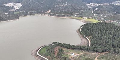 Bursa Ovası'nı sulayan Gölbaşı göletinde güzel görüntü!