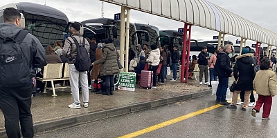 Bursa Şehirlerarası Otobüs Terminali’nde son gün yoğunluğu!