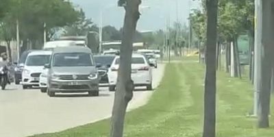 Bursa trafiğinde akılalmaz anlar!