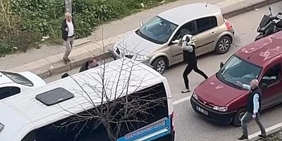 Bursa trafiğinde copla saldırı!