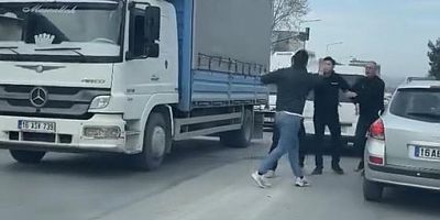 Bursa trafiğinde gergin anlar!