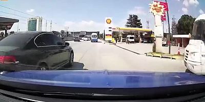 Bursa trafiğinde tehlikeli anlar!