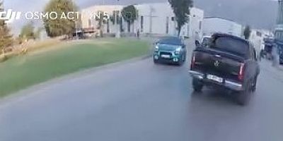 Bursa trafiğinde tehlikeli anlar!