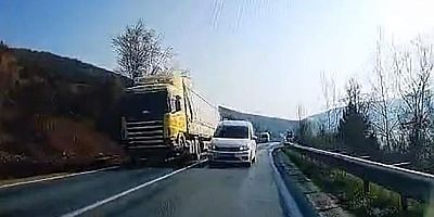 Bursa trafiğinde ürkütücü an!