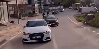 Bursa trafiğinde yine bir düğün konvoyu tehlikesi!