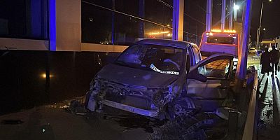 Bursa uyuyan sürücü kazaya neden oldu!