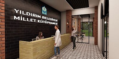 Bursa Yıldırım'a hizmet yağıyor; Kütüphane ve Kafe...