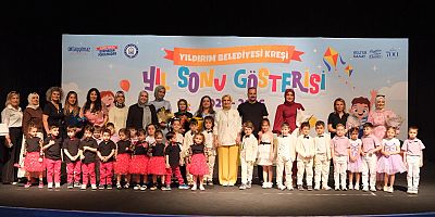 Bursa Yıldırım’da miniklerin mezuniyet coşkusu