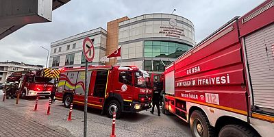 Bursa Yüksek İhtisas Eğitim ve Araştırma Hastanesi'nde yangın paniği!