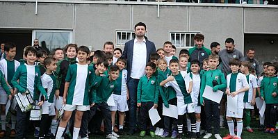 Bursasporlu minik kramponların büyük heyecanı!