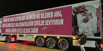 Çılgın aşık; Bursa'da eşine öyle bir doğum günü yaptı ki...