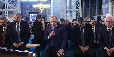 Cumhurbaşkanı Erdoğan Ayasofya’da