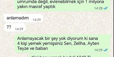 Düğün sonrası 400 liralık zarf tartışması: “5 bin TL hesabıma yolla”