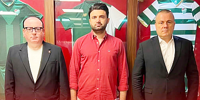 Gemlik FK Başkanı Erten Kayan’dan Bursaspor Başkanı Çelik’e ziyaret