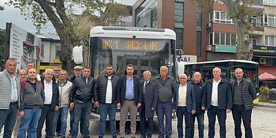 Gemlik’te elektrikli otobüs yollarda