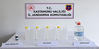 Jandarmadan sahte içki operasyonu
