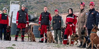 K9 arama kurtarma köpekleri Bursa’da bakın hangi şartlarda eğitiliyor