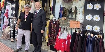 Kıbrıs Maratonu öncesi Bursalı Veteran atlete anlamlı ziyaret
