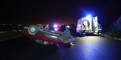 Kontrolden çıkan otomobil takla attı: 1 ölü
