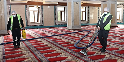 Nilüfer’de ibadethaneler tek tek temizlendi!