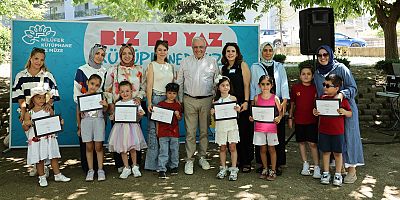 Nilüferli çocuklar okula kütüphanelerde hazırlandı