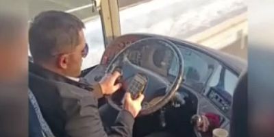 Otobüs sürücüsü göz göre göre kazaya gitti!