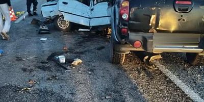 Otomobil ile pikap çarpıştı: 1 ölü, 2 yaralı