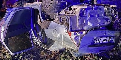 Otomobil şarampole uçup takla attı: 3 yaralı
