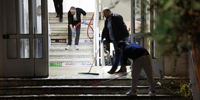 Kahramanmaraş’ta saldırının yaşandığı okulda izler siliniyor