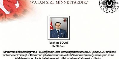 Şehit olan pilotun kimliği açıklandı