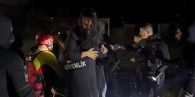 Selde mahsur kalan oyuncu Demet Özdemir kurtarıldı