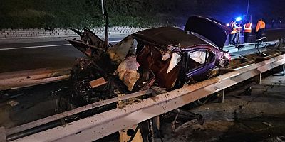 TEM Otoyolu’nda korkunç kaza; 1 ölü, 2 yaralı